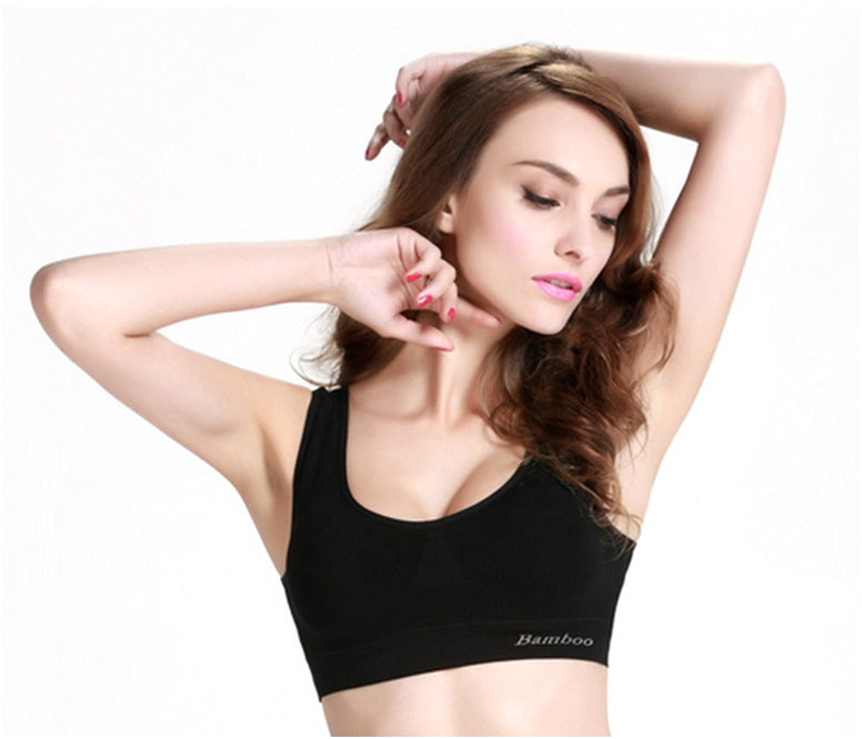 Bamboo Seamless Bralette - Black