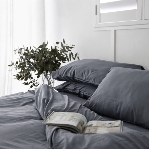 Earth Friendly Bamboo Duvet Cover - Ash