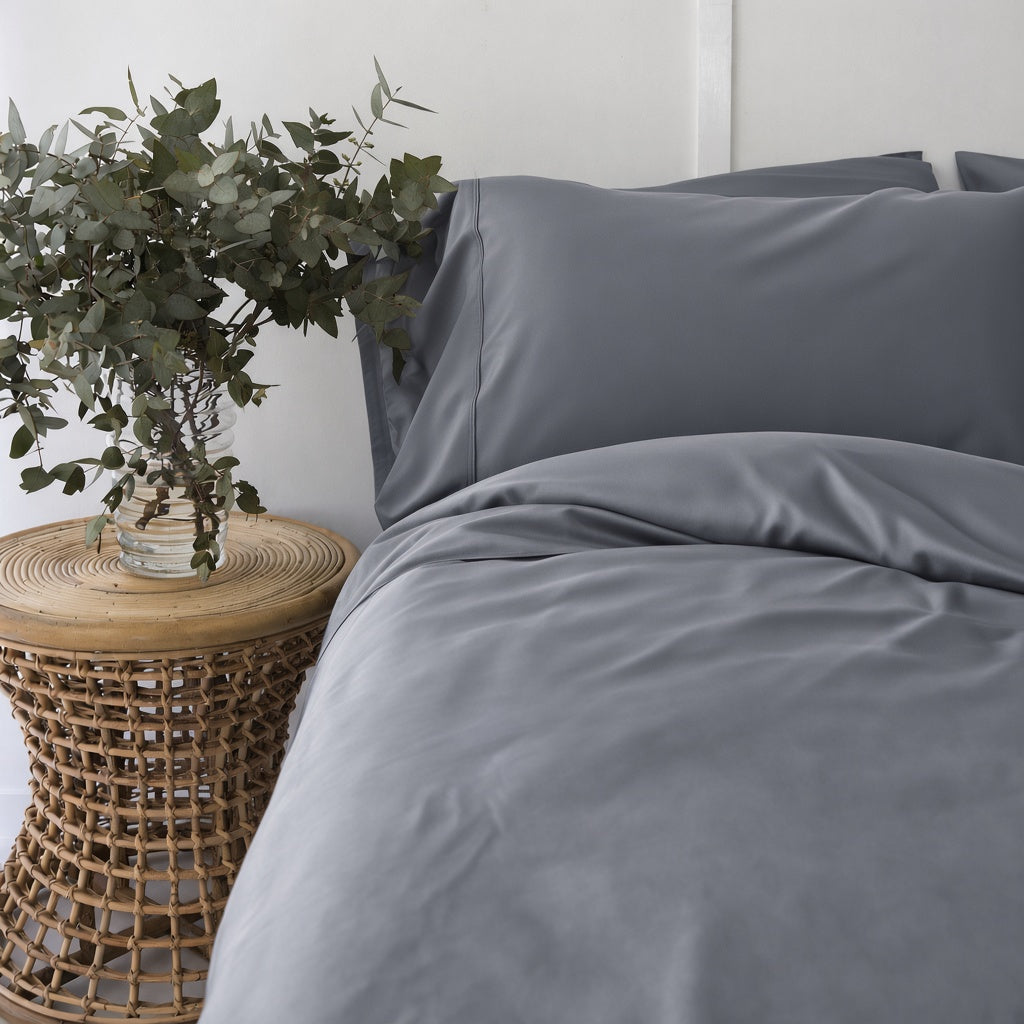 Earth Friendly Bamboo Duvet Cover - Ash