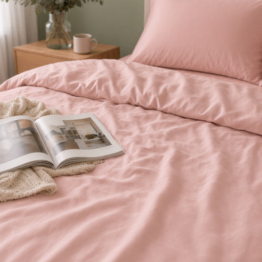 Earth Friendly Bamboo Duvet Cover - Sakura Pink